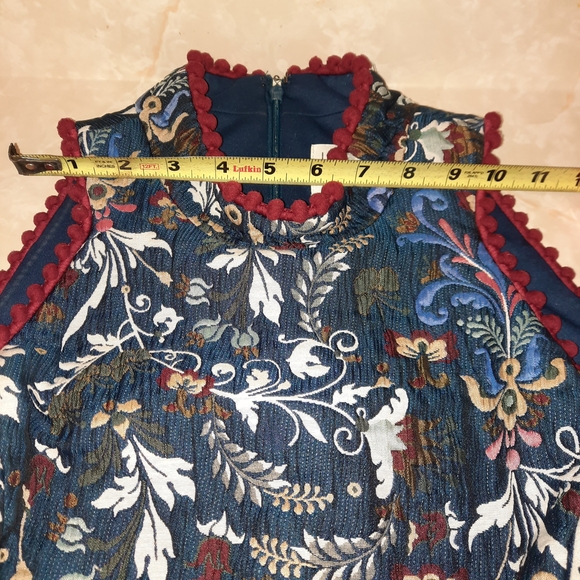 Nicole Miller Blue Floral Dress - Picture 6 of 12